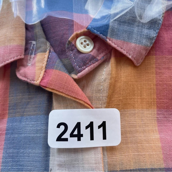Madewell Hilltop Shirt in Rainbow Check short sleeve 22411 - Picture 11 of 11